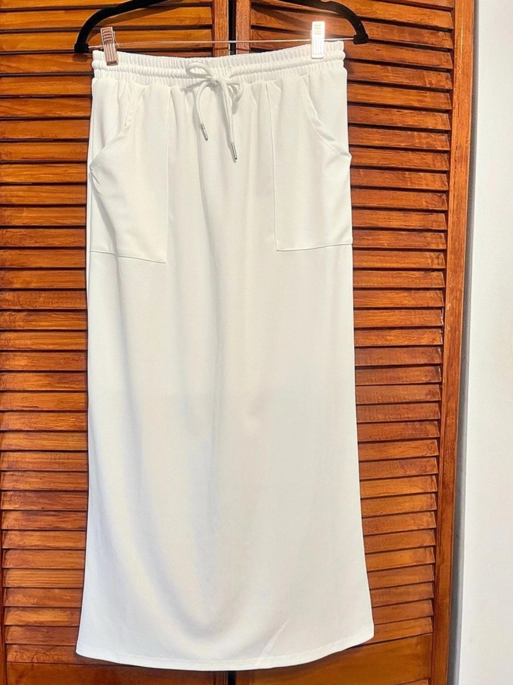 SHEIN White Maxi Skirt Size Large